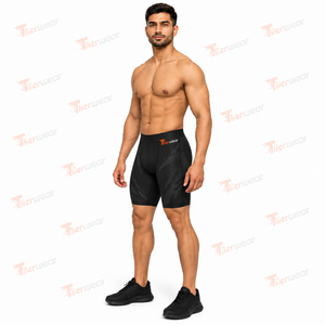 <b>Mens</b> Compression Shorts Performance Training High Stretch Compression Fabric Athletic <b>Base</b> <b>Layer</b> Short <b>Pants</b> Supportive Athletic - Product Image 2