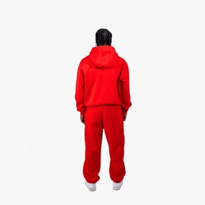 High Quality Custom Logo Oversized <b>Tech</b> Fleece Polyester/Cotton Winter Streetwear Hooded Sweatsuits Zip-Up Hoodie Tracksuit Set - Product Image 2