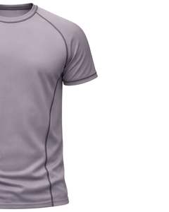 Camiseta Deportiva de Compresión Gris para Hombre, Personalizada, de Secado Rápido, Poliéster y Elastano, para Gimnasio, Fitness, Running, Entrenamiento, Manga Corta - Product Image 4
