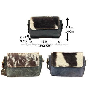 Petits sacs à bandoulière à rabat en cuir de vachette tendance décontractée personnalisée pour femmes sacs à main à bandoulière de luxe en cuir véritable vintage de haute qualité - Product Image 2