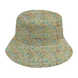 Sombrero de cubo hecho a mano para mujer, con estampado a mano, de algodón acolchado, de alta calidad, para exteriores. - Product Image 2