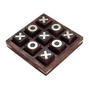 Luxury <b>Wooden</b> Noughts And Crosses <b>Game</b> Designed For Stylish Homes And Sophisticated Tabletop Gaming - Product Image 5