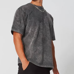 Camiseta de Franela con Lavado Ácido para Hombre, Precio al por Mayor, Alta Calidad, Material Duradero Personalizable, Servicio OEM Completamente Personalizado - Product Image 5