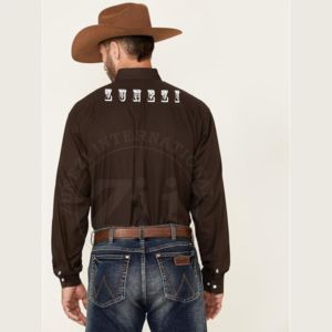 Fire-resistant Clothing, Two-tone Printed Pearl Button <b>Shirt</b> 6.5 oz Safety Fire Proof Two Tone Solid Printed Pearl Snaps - Product Image 3