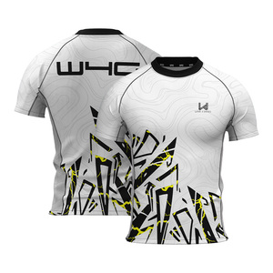 Men's Quick Dry Printed <b>Short</b> Sleeve <b>Compression</b> T Shirt Crew Neck Octopus Pattern Back Logo All Seasons Men's Gym Wear - Product Image 6