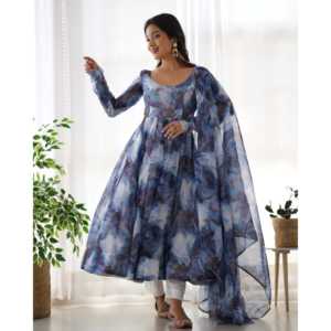 Hermoso vestido Anarkali para fiestas XS Talla Pent y Dupatta Outfit - Product Image 1