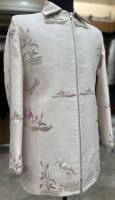 Chemise classique sans plis à motif naturel, col festif pour mariage, Sherwani pour homme, vêtement de base en velours TR Lachka de qualité supérieure