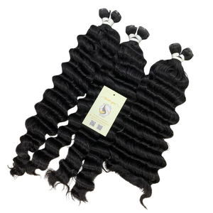 ผมมนุษย์แท้จากธรรมชาติผมมนุษย์แท้แบบไม่ผ่านการต่อแบบเป็นลอนลึกแบบสองชั้น - Product Image 1