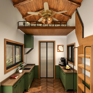 Casa Rodante Moderna de Madera, Expandible, Prefabricada, con Baño, Cocina y Garantía de 5 Años para Uso en Exteriores - Product Image 4