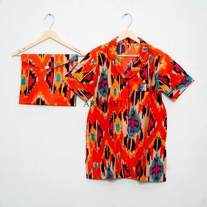 Conjunto de Pijama para Mujer, Suave y Cómodo, de Algodón, Manga Corta, Estampado Floral, Transpirable, de Secado Rápido, Ligero, para Primavera/Verano - Product Image 3