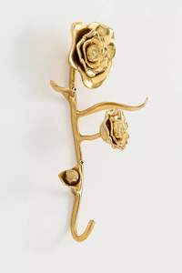 Crochet mural doré, crochet mural en forme d'arc, crochet mural décoratif, crochet mural en métal, crochet mural en laiton, crochet mural de luxe - Product Image 5