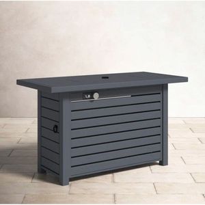 Steel Outdoor <b>Fire</b> <b>Pit</b> <b>Table</b> with Lid for Propane/Natural Gas Use - Product Image 5