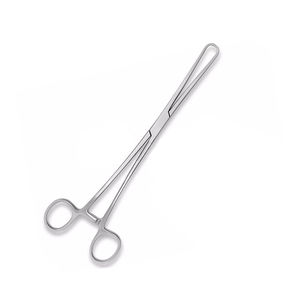 Tenaculador Uterino Recto Duradero, Pinzas Manuales Reutilizables de Acero Inoxidable, Instrumento Quirúrgico Ginecológico - Product Image 1