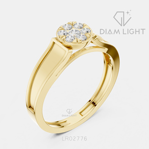 Bague de fiançailles en or blanc 14 carats avec diamant de laboratoire rond de 0,202 carats, certifiée IGI, bijoux fins pour femmes, cadeau - Product Image 6