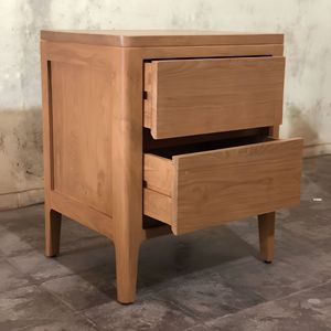 Custom Solid <b>Teak</b> 2 Drawer <b>Bedside</b> <b>Table</b> Bedroom Cabinet for Furniture Importers FCL Orders from Jepara Manufacturer Indonesia - Product Image 2