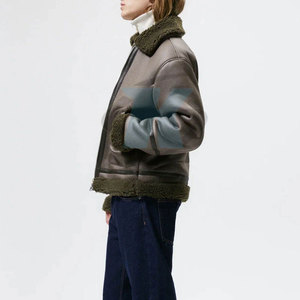 Pakistan Manufacture <b>Men</b> <b>Shearling</b> <b>Jacket</b> made With 100% Leather Material Outdoor Street Wear <b>Shearling</b> <b>Jacket</b> <b>For</b> <b>Men</b> - Product Image 4