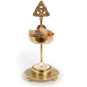 เตาเผาเครื่องหอมโลหะแบบสวนเซนพร้อมถาดถ่านเคลื่อนที่ได้ - Product Image 1