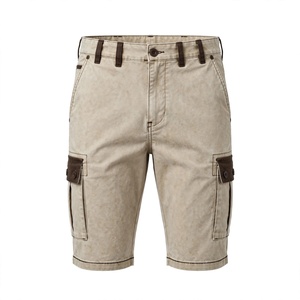 Men's Plus Size Casual Cargo Shorts Mid Waist Button Fly Solid Color <b>Denim</b> <b>Material</b> Custom Logo Washed - Product Image 1