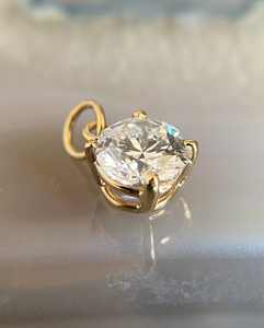 Collar con Colgante de Diamante Cultivado en Laboratorio, Corte Redondo, de Lujo, Oro Sólido de 14k/18k, Platino, Certificado IGI, Cadena Solitaria, Venta al Por Mayor - Product Image 2