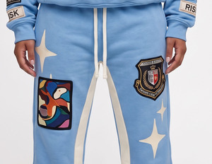 Pantalones Deportivos con Capucha para Mujer, con Parches Bordados y Cierre con Cordón, Ropa Casual de Invierno de Longitud Completa - Product Image 5