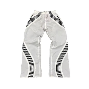 Wholesale Custom Unisex <b>Nylon</b> Windbreaker Pants Lightweight Water Resistant Activewear <b>Joggers</b> Tracksuit Bottoms OEM - Product Image 6