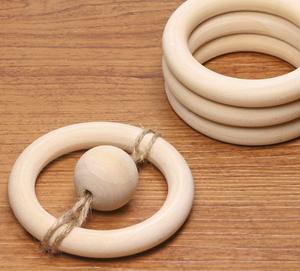 Natural Wooden <b>Ring</b> Decoration Unfinished Round Craft <b>Ring</b> for DIY Macrame Jewelry Pendant Home Decor - Product Image 5