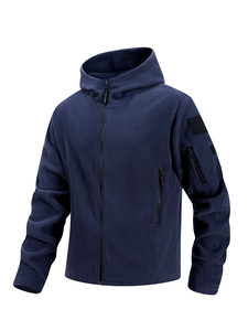 Chaqueta Impermeable Unisex de Forro Polar Color Caqui, con Capucha, Cierre de Cremallera, Cortavientos, Estilo Táctico Deportivo, para Trabajo, Abrigo Cálido de Invierno - Product Image 4