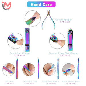 High Quality Wholesale Nail Clipper Set with All Manicure <b>Tools</b> Stainless Steel Chiropody Instruments and <b>Pedicure</b> Kits OEM - Product Image 6