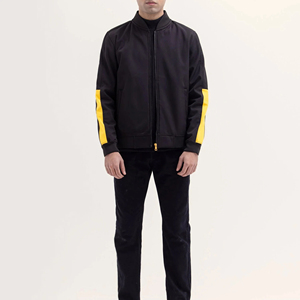 Best Quality Woven Coated Stand Collar Front Logo <b>Long</b> Sleeve Bomber <b>Jacket</b> for Men Autumn <b>Waterproof</b> Breathable Windproof - Product Image 1