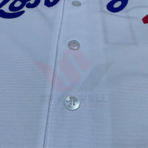 Maillot de baseball Los Angeles pour homme, blanc, manches courtes, numéro 17 imprimé à l'avant, respirant, en polyester, vêtement de sport boutonné - Product Image 6