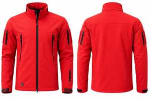 Chaqueta Soft Shell Premium de Invierno, Impermeable, Cortavientos, con Cuello Alto, Logotipo Personalizado, para Exteriores - Product Image 3