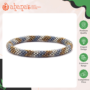 Top Notch Quality Daily Casual Wear Eye Catching Design Trendy Multi Colors Handmade Women's <b>Glass</b> Beads Bracelets from Nepal - Product Image 2