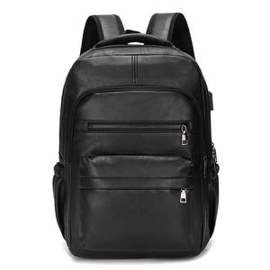 Sac à dos pour ordinateur portable en cuir véritable de haute qualité pour hommes avec doublure en coton, grande capacité, sac d'école pour adolescents garçons - Product Image 6