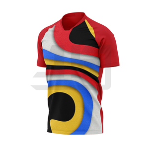Camiseta de Fútbol Personalizada Premium, Camiseta de Fútbol con Estampado por Transferencia de Calor, 100% Poliéster, Absorbe la Humedad, Transpirable, Rendimiento Deportivo - Product Image 3