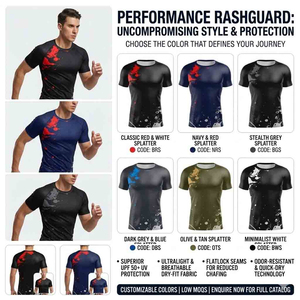 Camiseta de Compresión Personalizada para Hombre, Gimnasio, Fitness, Deportes, Capa Base, Secado Rápido, Running, Entrenamiento, con Logotipo OEM - Product Image 5