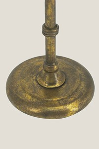 Traditional Brass Desk <b>Clock</b> Circular Design Quartz Movement Battery Operated Silent Non Ticking Hourly <b>Chiming</b> - Product Image 2