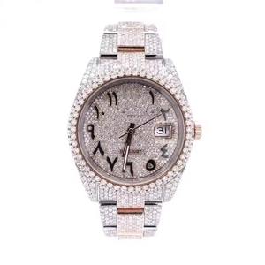 Reloj Analógico de Lujo para Mujer, Suministro Directo de Fábrica, Bisel con Diamantes, Esfera con Fecha, Disponible a Precio Competitivo - Product Image 1