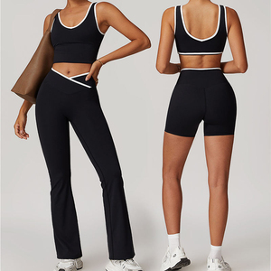 Premium Women's Yoga Wear Set Moisture Wicking Gym <b>Clothing</b> OEM ODM Factory Direct Wholesale Supplier - Product Image 4