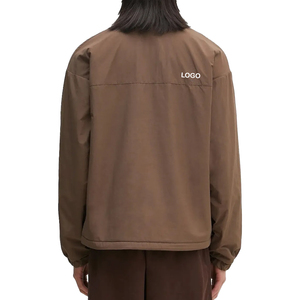 Veste polaire à poils longs pour homme, fermeture éclair intégrale, pour randonnée en plein air, veste thermique décontractée, fabricant OEM sur mesure, marque privée - Product Image 2
