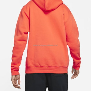 Sudadera con Capucha Naranja para Hombre Kalan, Manga Larga, Felpa, 100% Algodón, Transpirable, Color Sólido, Ropa de Invierno - Product Image 2
