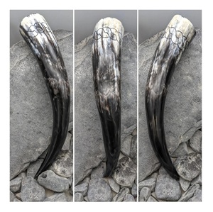 Tradition Best Quality Natural Real Horn Handmade Viking Drinking Horn with Best Quality Made by Export From India - Product Image 2