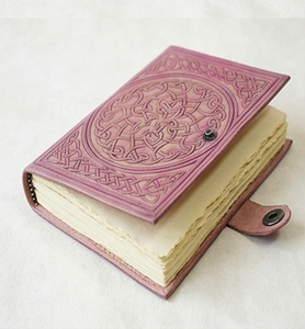 Diario de Cuero Genuino con Diseño de Mandala Celta, Cuaderno de Estilo Antiguo al por Mayor - Product Image 1