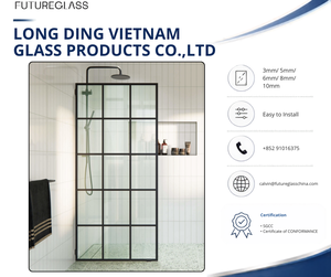 ประตูกระจกบานเลื่อน FUTUREGLASS ทนทาน ปลอดภัย ได้รับการรับรอง บานพับปรับได้ จัดตำแหน่งแม่นยำ รับประกัน 2 ปี สำหรับโรงแรมทันสมัย - Product Image 1