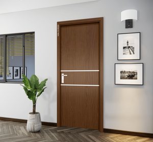 Waterproof Termite Proof Finished Surface 40mm Thickness Wooden Composite WPC Hollow Door Panel Door for High Moisture Area - Product Image 4