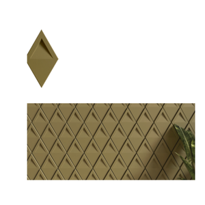 Panneau mural en plastique géométrique, design 3D, insonorisant, décoration intérieure, style contemporain minimaliste - Product Image 5
