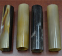 Rouleaux de corne de buffle faits à la main, pointes de corne de buffle solides en rouleaux