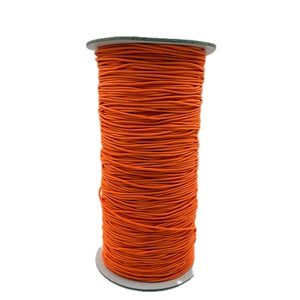 Cordon élastique tressé n°8 orange 1,2 mm 288 yards 100 % nylon haute ténacité écologique pour textile de maison - Product Image 2