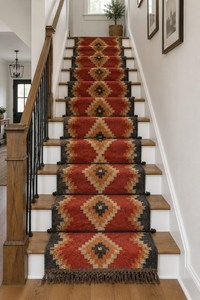 Custom Size Southwestern Kilim <b>Runner</b> Carpet Wool Jute Woven Floor <b>Rug</b> Tribal Boho Hallway Entryway Rustic Geometric <b>Runner</b> - Product Image 2