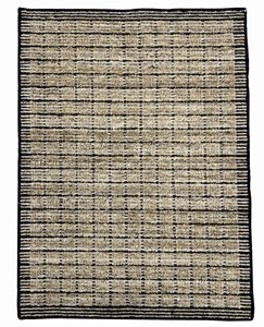 Alfombras indias modernas tejidas a mano Alfombra con patrón de cubo de pila plana de corte de lana natural para sala de estar Técnica tejida - Product Image 1