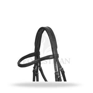 Bridon d'équitation anglais ARIKA CAVESSON, taille complète, pour l'entraînement des chevaux - Product Image 4